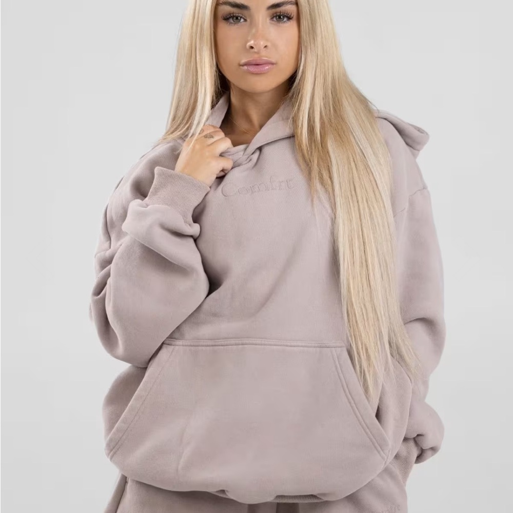 Tan Sweatshirt Cozy Casual Top